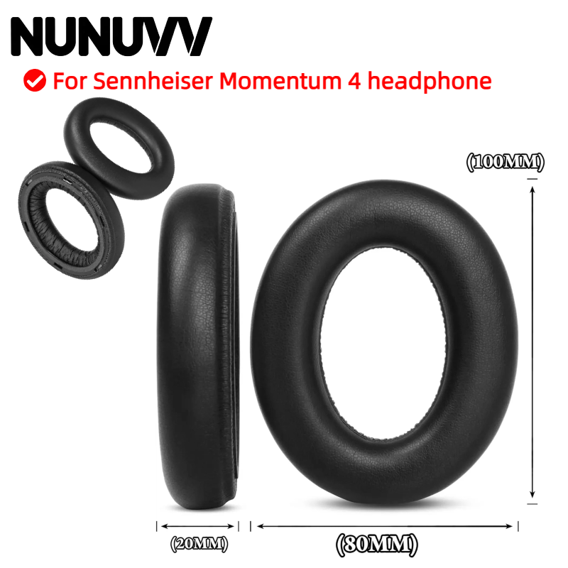 Sennheiser Headphone Momentum 4 - Coussinets d'oreille NUNUVV avec boucle en